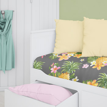 pineapple cotton fabric bed linen